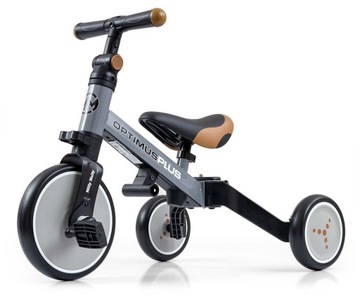 Трехколесный велосипед 4-в-1 с ручкой Optimus Plus Milly Mally