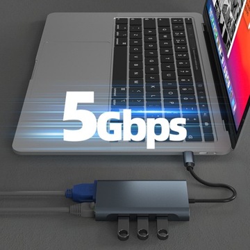 2311 8 in 1 USB-C / Type-C to USB HUB Adapter