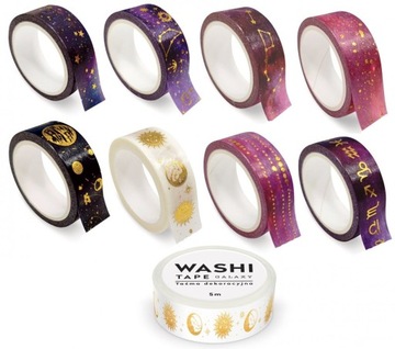 ЛЕНТА ДЕКОРАТИВНАЯ 15мм/5м WASHI TAPE GALAXY INTERDRUK MIX 1 шт.