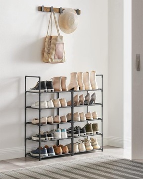 Модульная полка для обуви Металлическая подставка на 10 полок