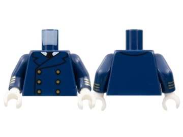 Lego Nowy Tors Dark Blue Mundur Marynarka Kapitan statku 973pb4873c01