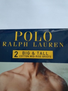 POLO RALPH LAUREN SLIPY MĘSKIE W 50 2 PAK CZARNE