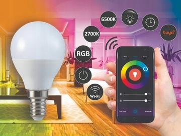 3 светодиодные лампы Smart RGB E14 5,5 Вт WIFI TUYA