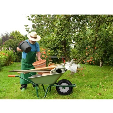 2 x kolo taczkowe pelne czarne 350 x 80 mm