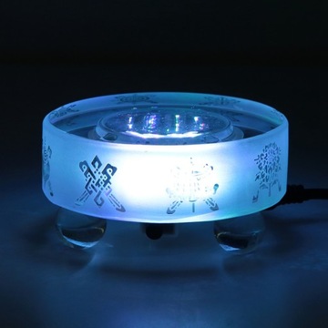 Красивый мини-кристаллический светодиодный светильник с рисунком Будды