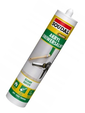 Akryl Uniwersalny Uszczelniacz Akrylowy Soudal BRĄZOWY Ściany Sufit 280ml