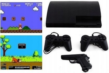 GRA TELEWIZYJNA KONSOLA 2 PADY PISTOLET +999 GIER