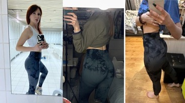 ЛЕГИНГИ СПОРТИВНЫЕ ЖЕНСКИЕ, БИРЮЗОВЫЕ PUSH UP GYM M