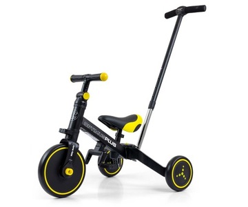 Велосипед трехколесный BALANCE BIKE 4в1 для 1, 2, 3 лет, Черный, детский