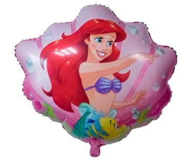 Balon foliowy Syrenka Podwodny Świat Muszla Muszelka 62x64 cm Urodziny
