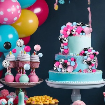 ТОПЕР ШАРЫ ШАРИКИ НА ВЫБОР ФИОЛЕТОВЫЙ ДЕКОР ТОПЕР ТОРТ 984