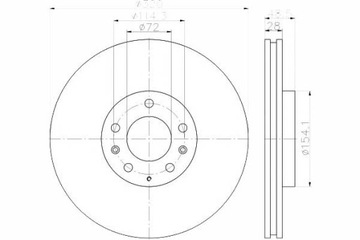ТОРМОЗНЫЕ ДИСКИ 2 ШТ. MAZDA ПЕРЕДНИЕ CX-7 CX-9 07- TE