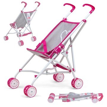 Milly Mally Wózek dla lalek Julia Prestige Pink
