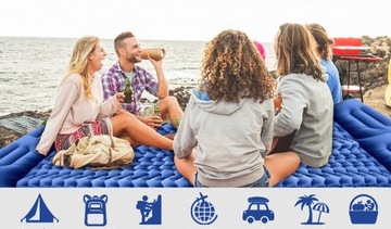 САМОНАДУВАЮЩИЙСЯ КОВРИК НАДУВНОЙ МАТРАС для кемпинга, складной, 200 x 68 см