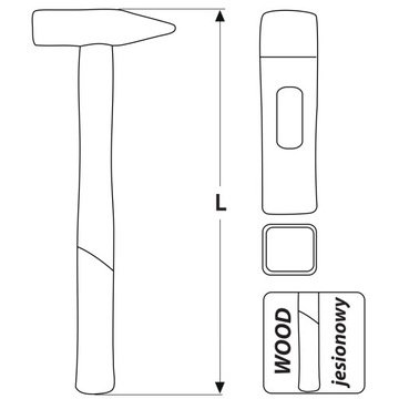LOCKSTOCK HAMMER 500 G С РУКОЯТКОЙ из ЯСЕНЯ