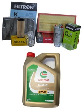 ZESTAW FILTRÓW + OLEJ AUDI A3 (8L1) 96-03 1,9TDI