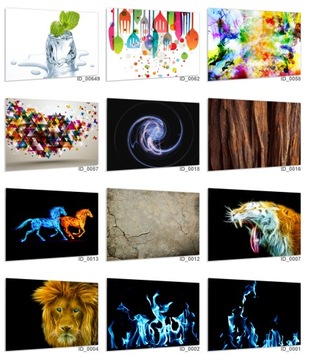 Panel szklany hartowany 70x60 Pomańczowa fala 2