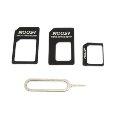 Adapter 3w1 NANO SIM / MICRO SIM czarny