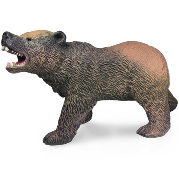 DUŻY NIEDŹWIEDŹ GRIZLI GUMOWA FIGURKA MIĘKKA 28cm