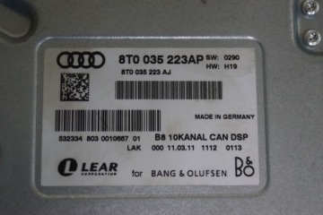 УСИЛИТЕЛЬ AUDI A4 B8 A5 8T 8T0035223AP