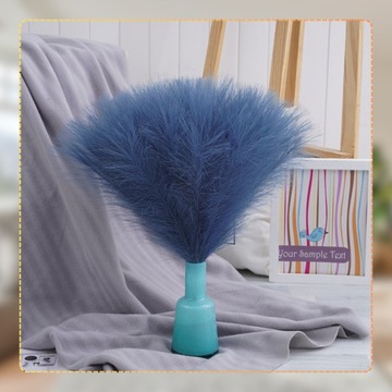 Sztuczna trawa pampasowa dekoracyjna trzcina niebieska zestaw 10szt gałązki