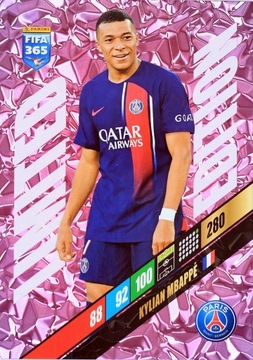 FIFA 365 2024 LIMITED duża karta XXL Kylian MBAPPE PSG Paris Saint Germain