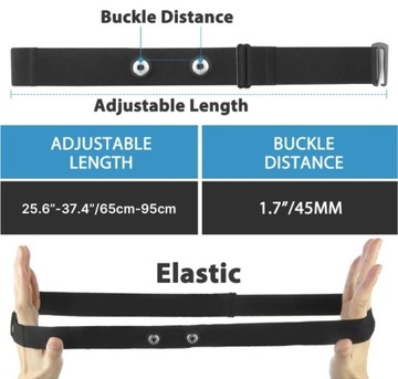 Ремешок с датчиком пульсометра для GARMIN POLAR WAHOO Magene Coospo