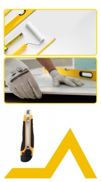 НОЖ ДЛЯ ОБОЕВ С ЛЕЗВИЕМ ДЛЯ ЛОМАНИЯ 18 мм + ЗАМЕННЫЕ ВСТАВКИ ЛЕЗВИЕ ДЛЯ ОБОЕВ