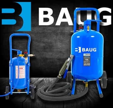 СИФОН ПЕСКОСТРОЙНАЯ МАШИНА МОБИЛЬНАЯ 19Л + ПИСТОЛЕТ + НАСАДКИ + КОМПЛЕКТ ШЛАНГОВ