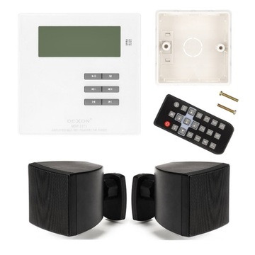 DEXON RADIO PODTYNKOWE BLUETOOTH DO ŁAZIENKI BIAŁE