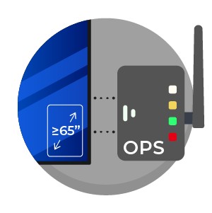 Monitor wyświetlający informacje Avtek DS 55