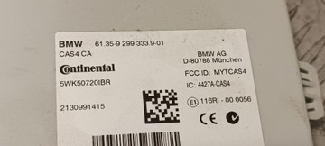 BMW 6 F06 GRANÁT COUPE 2012 MODUL / ŘÍZENÍ CAS 9299333