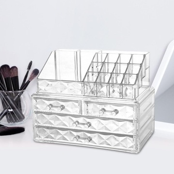 Настольные органайзеры с выдвижными ящиками.Подставка для хранения косметики.