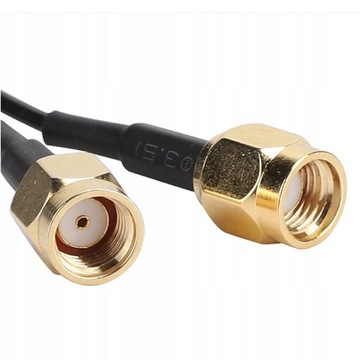 WIFI АНТЕННА 2,4ГГЦ 5ГГЦ 8DBI ИЗОГНАННАЯ С КАБЕЛЕМ RP-SMA 1,1М