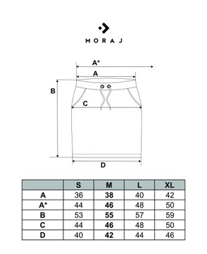 Dresowa Spódnica Damska z Kieszeniami MORAJ S