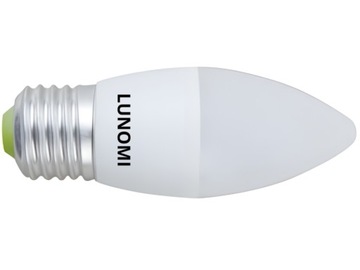Светодиодная лампа-свеча, нейтраль E27, 6W, C37