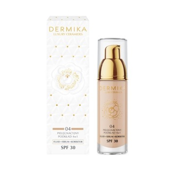DERMIKA LUXURY CERAMIDES Pielęgnacyjny podkład 4w1 odcień 04
