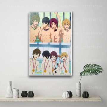 Plakat na płótnie Bezpłatne iwatobi swim club cart