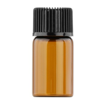 50 шт., янтарная мини-стеклянная бутылка с завинчивающейся крышкой для ароматерапии, 50 шт.