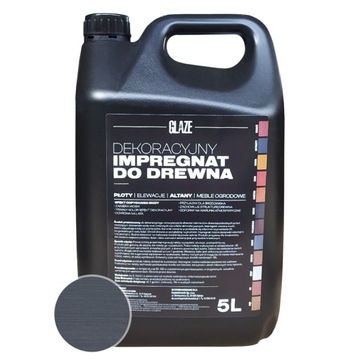 Impregnat koloryzujący drewno GLAZE Antracyt 5L
