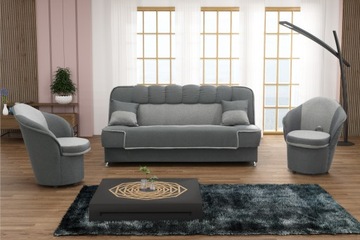 PATRYK Komplet wypoczynkowy kanapa dwa fotele sofa