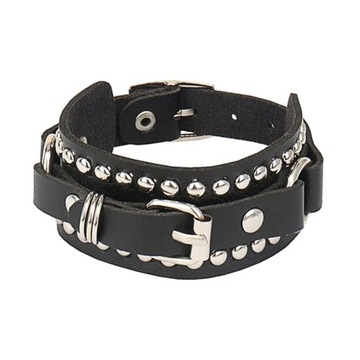DIEZI Punk PU Leather Goth Wrap Bracelet Women Men Vintage Harajuku Star