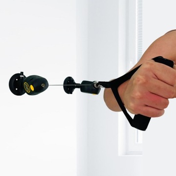 Ćwiczenia z taśmą oporową Wyciągnij ramiona linowe