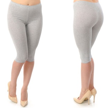 458 GETRY LEGGINSY RYBACZKI Fitness SZARY L 40