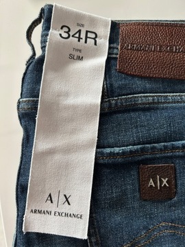 Armani Exchange spodnie Slim rozm 34-32 pas 90 cm