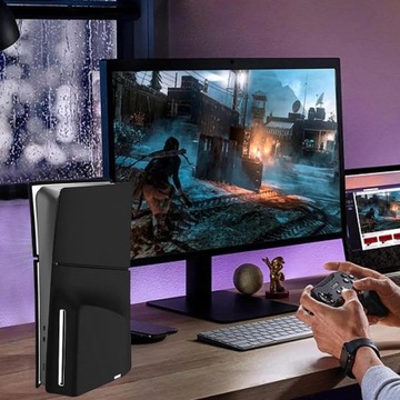 Водонепроницаемый и пыленепроницаемый защитный чехол для PS5 Slim Disc Edition — черный