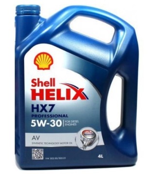 SHELL HELIX HX7 PROFESSIONAL AV 5W30 4L +ZAWIESZKA