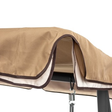 Серые садовые качели, навес, подлокотники, складная скамейка-качалка