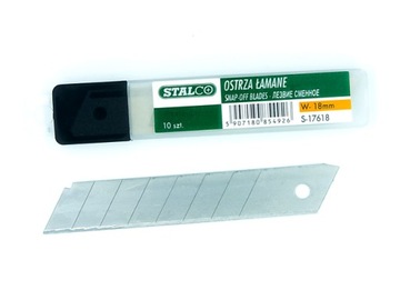 OSTRZA WYMIENNE ŁAMANE 1 komplet 10SZT - 18MM