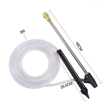 Dysza z lancą obrotową do podkładki z rurką